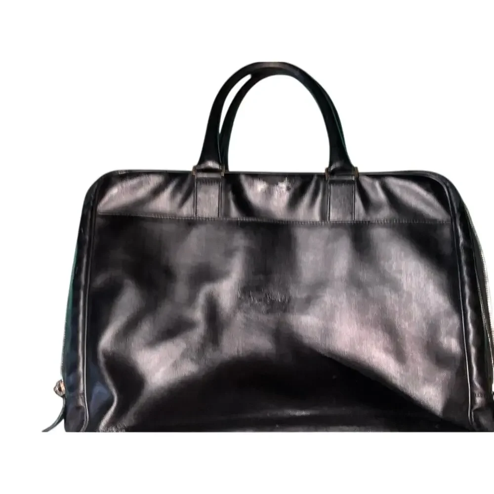 Dior Homme Oblique Coated Canvas Briefcase Black Authentic Italy AS-IS Project
